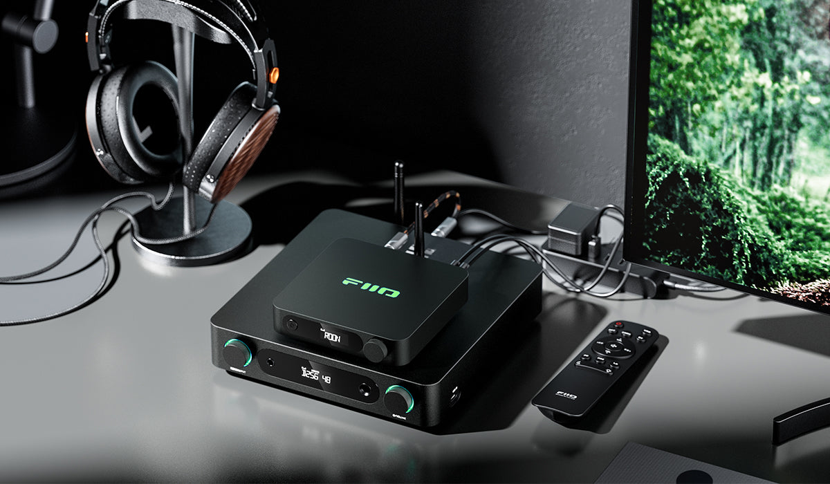 FiiO K13 R2R headphone amplifier and DAC, front view