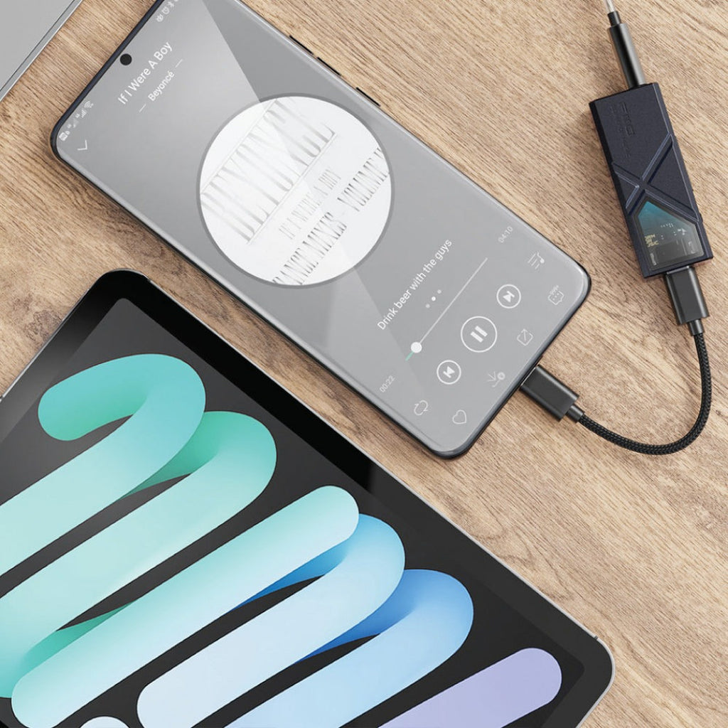 FiiO KA13 portable DAC and headphone amplifier, in black