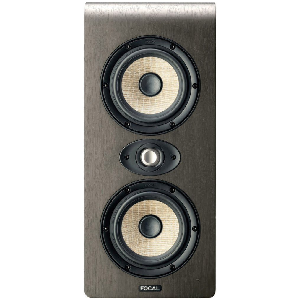 Focal Shape Twin mid-field and main monitor speakers with sleek black design and front-facing controls.
