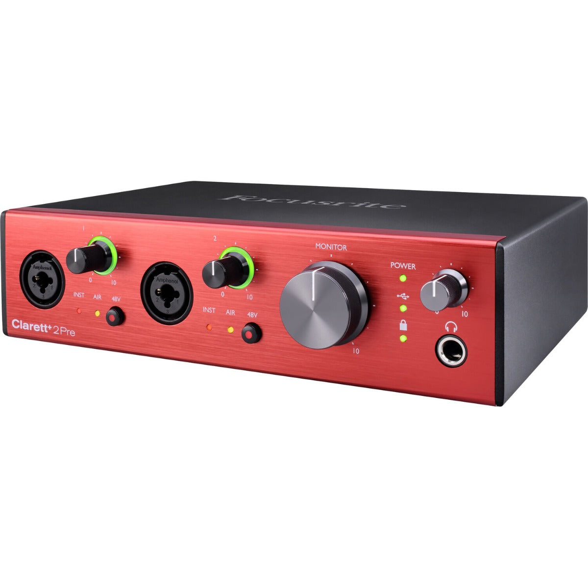 Focusrite Clarett+ 2Pre audio interface.
