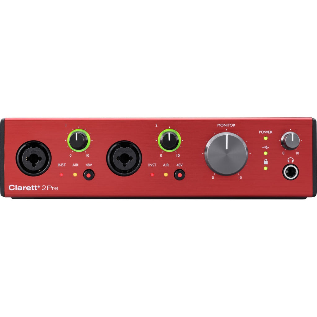 Focusrite Clarett+ 2Pre audio interface.
