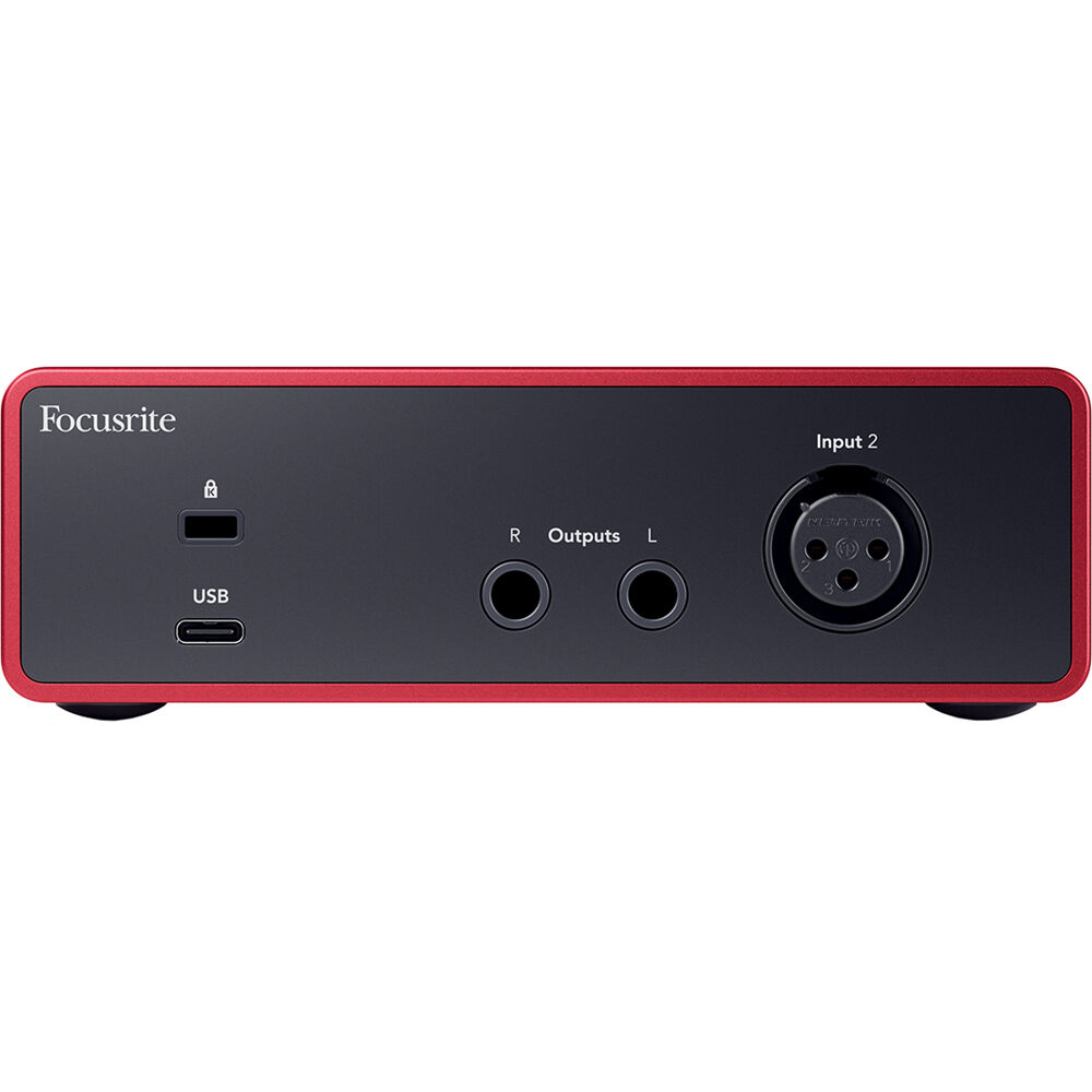 Focusrite Scarlett Solo 4th Gen USB audio interface, front view
