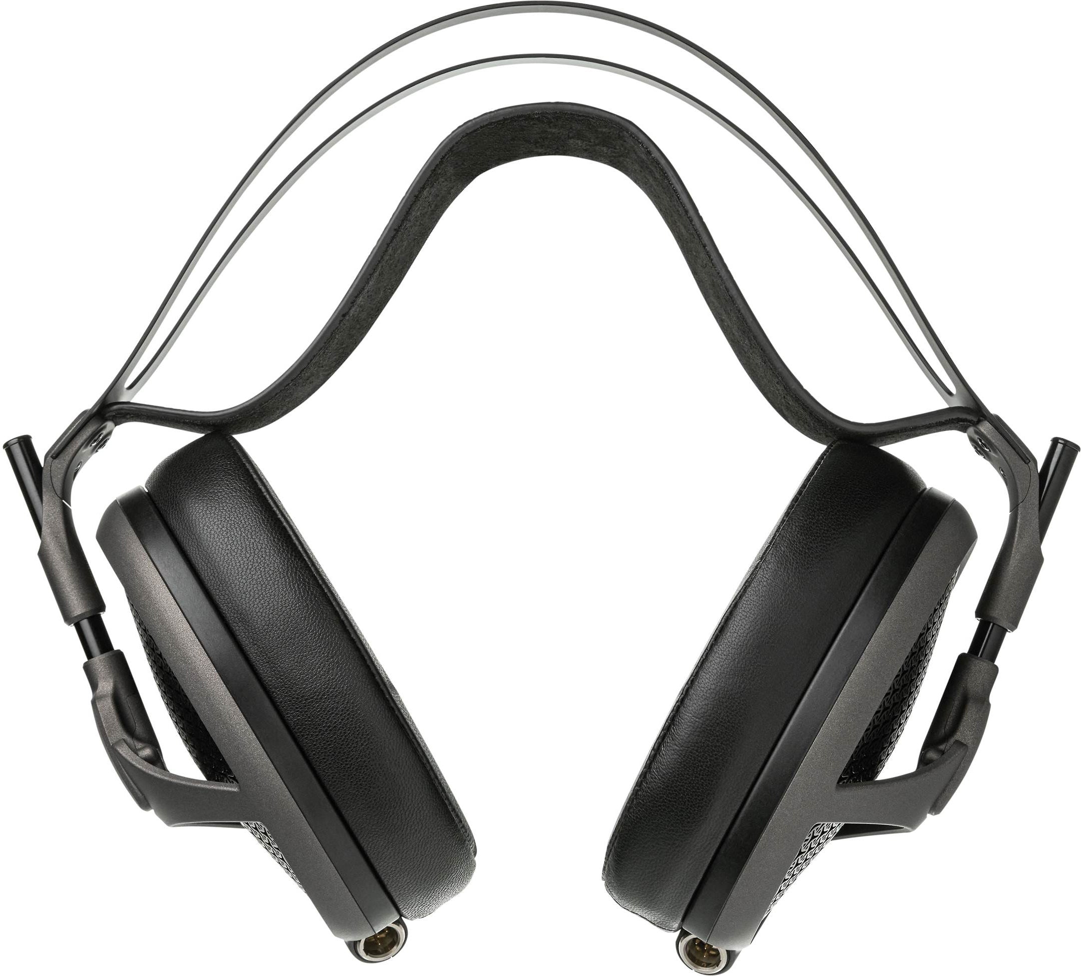 Meze Audio Elite Tungsten wired headphones with sleek black design and over-ear style, featuring cushioned ear cups for comfort
