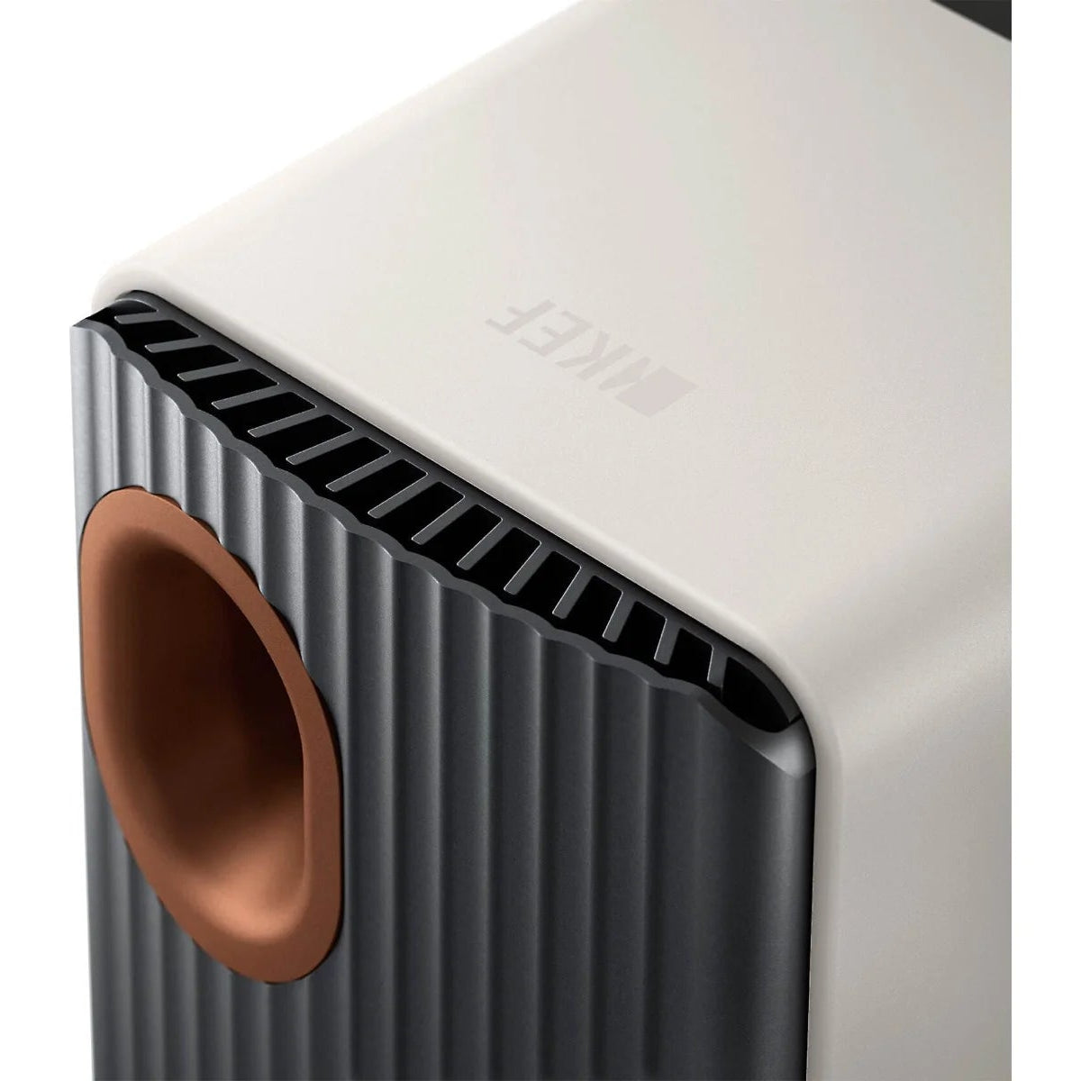 KEF LS50 Wireless II wireless speakers with sleek black finish and modern design, featuring high-quality drivers and minimalist style.