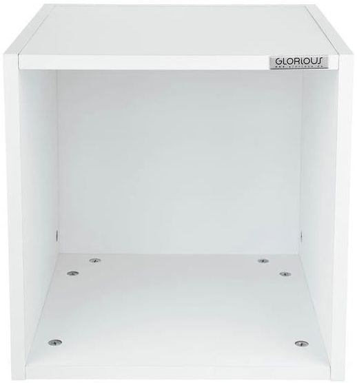 Glorious Record Box 110 vinyl record storage box, white, with accessories (view 2)