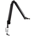 Elgato Wave Mic Arm for broadcast microphones, featuring adjustable arms and sleek black design for studio or streaming setups.