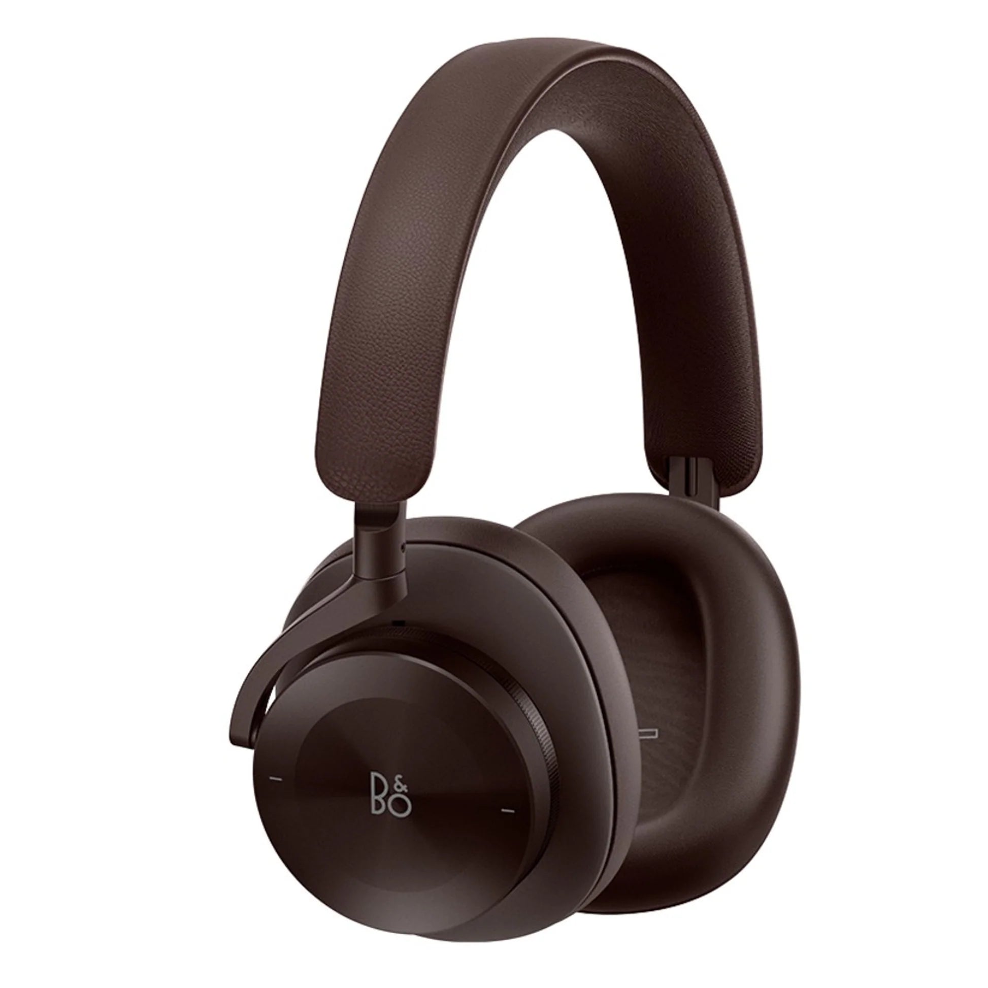 Bang & Olufsen Beoplay H95 wireless headphones with chestnut-colored ear cups and sleek design, showcasing premium audio equipment.