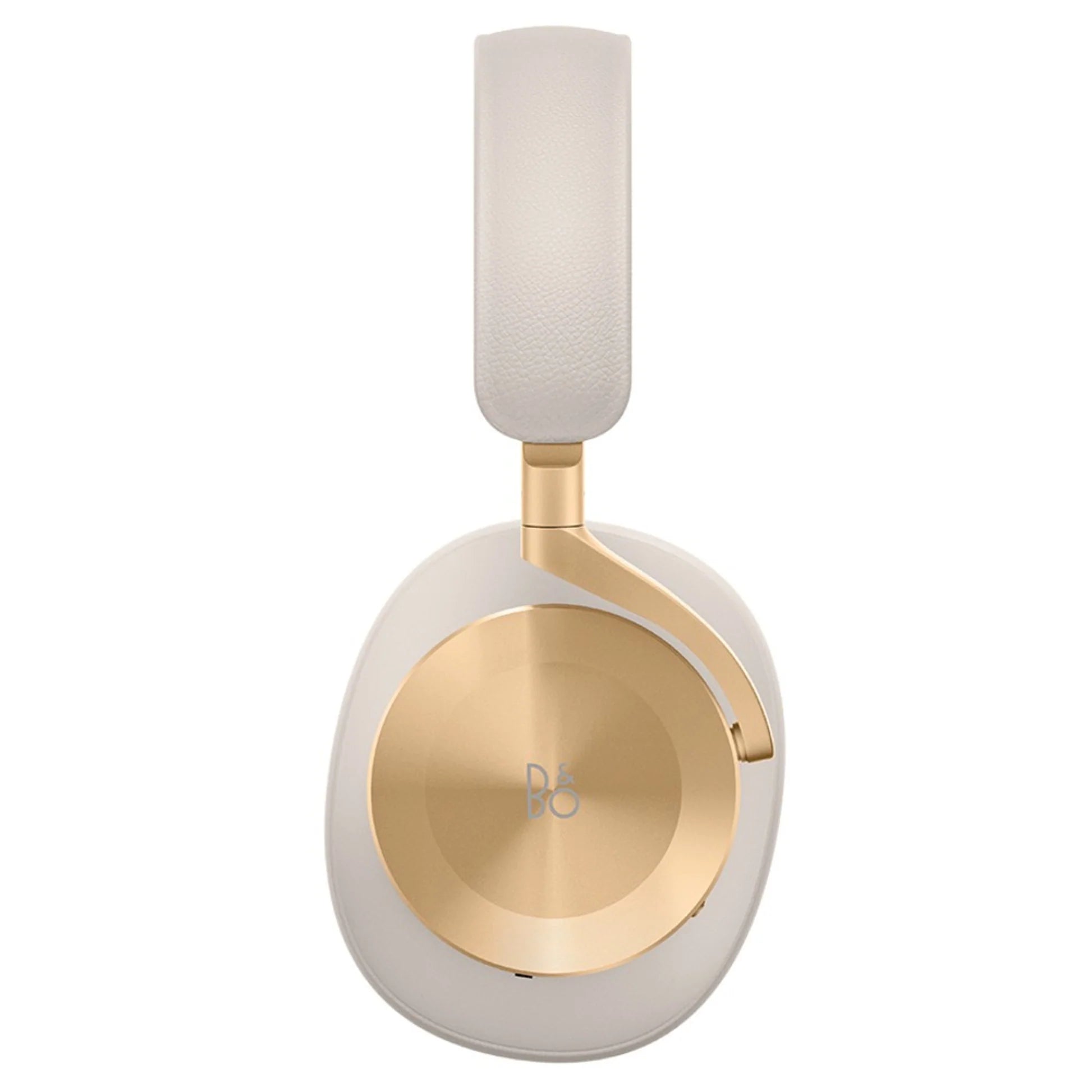 Bang & Olufsen Beoplay H95 wireless headphones in gold with cushioned ear cups and sleek design.