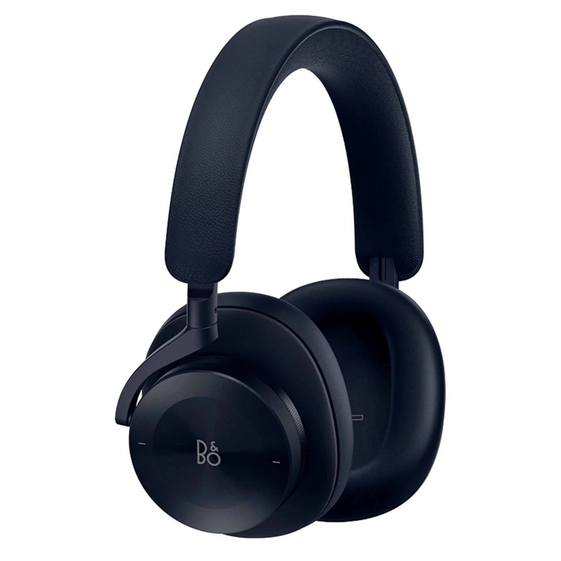 Bang & Olufsen Beoplay H95 wireless headphones in navy with cushioned ear cups and sleek design.