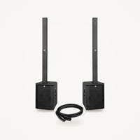 HK Audio POLAR 15 MK2 Pair + Hosa XLR Stereo PA Set