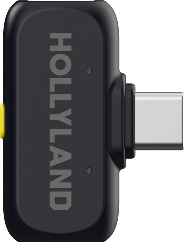 Hollyland Lark A1 Duo wireless microphone system, in black