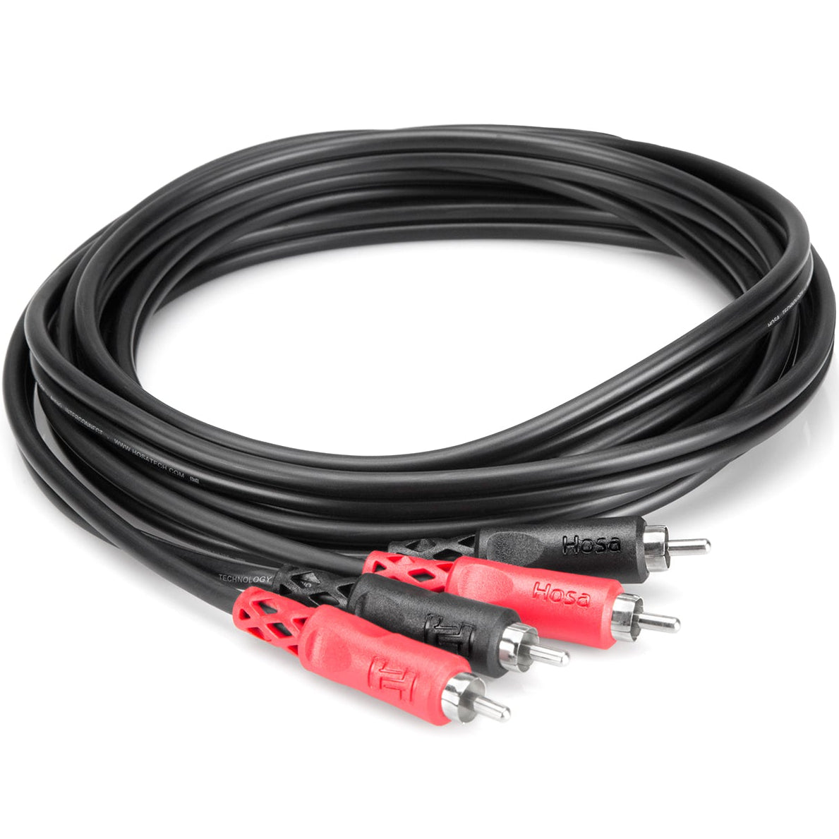 Hosa CRA-203 Dual RCA - Dual RCA Cable 3m, coiled