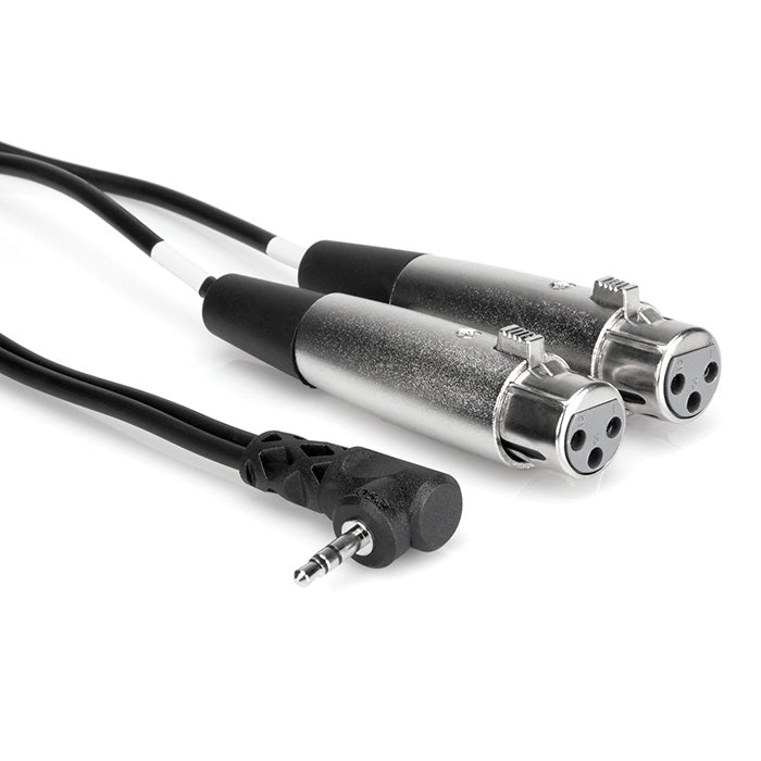 Hosa CYX-402F 3.5 mm TRS to dual XLR-female Y-cable, 0.6 m