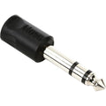 Hosa GPM-103 3.5 mm to 6.3 mm TRS adapter, in black
