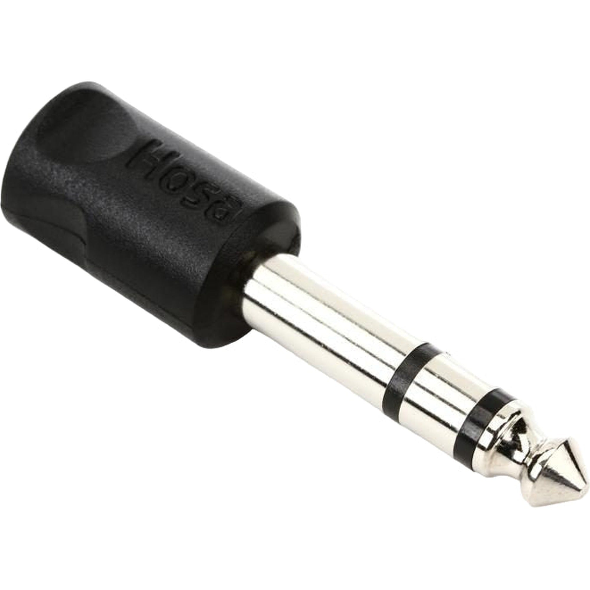 Hosa GPM-103 3.5 mm to 6.3 mm TRS adapter, in black