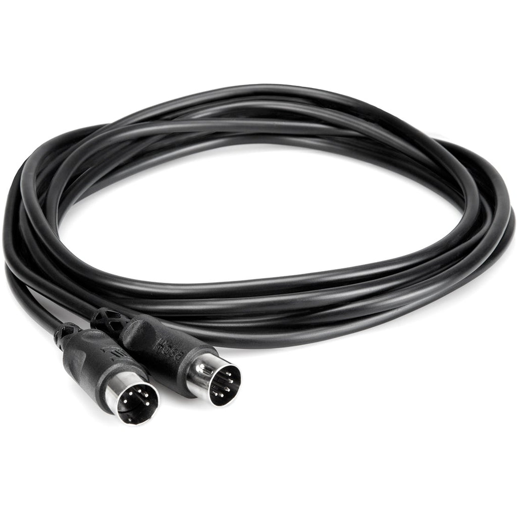 Hosa MID-303BK MIDI Cable 1m, in black, coiled