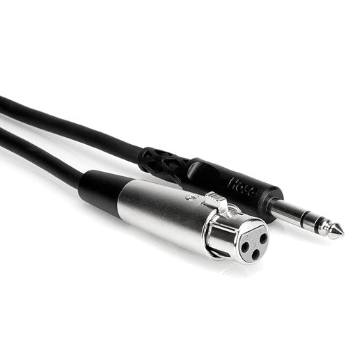 Hosa STX-105F XLR to TRS cable, 1.5 m, in black