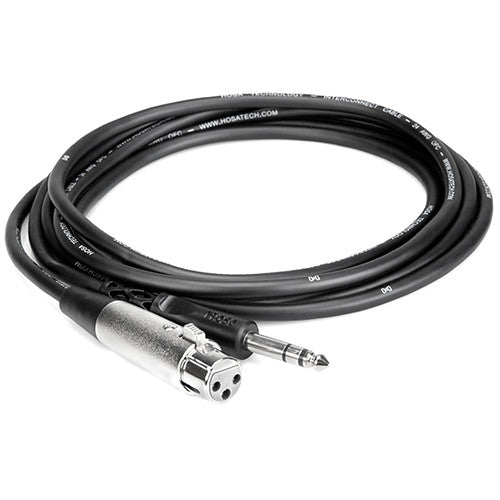 Hosa STX-105F XLR to TRS cable, 1.5 m, in black