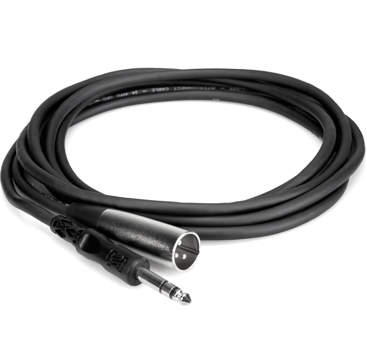 Hosa STX-105M 6.3 mm TRS to XLR-male cable (1.5 m), coiled