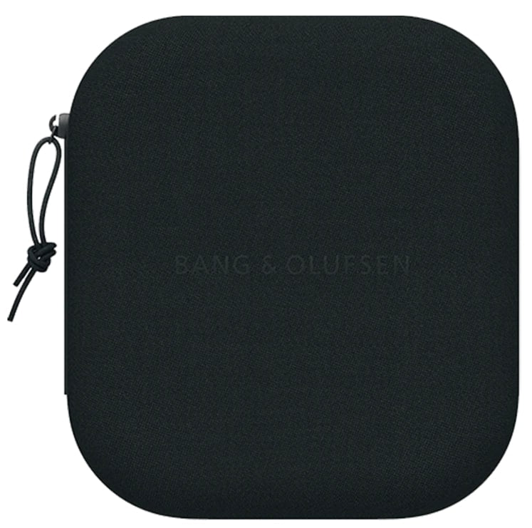 Black Bang & Olufsen Beoplay HX wireless headphones in a sleek carrying case.