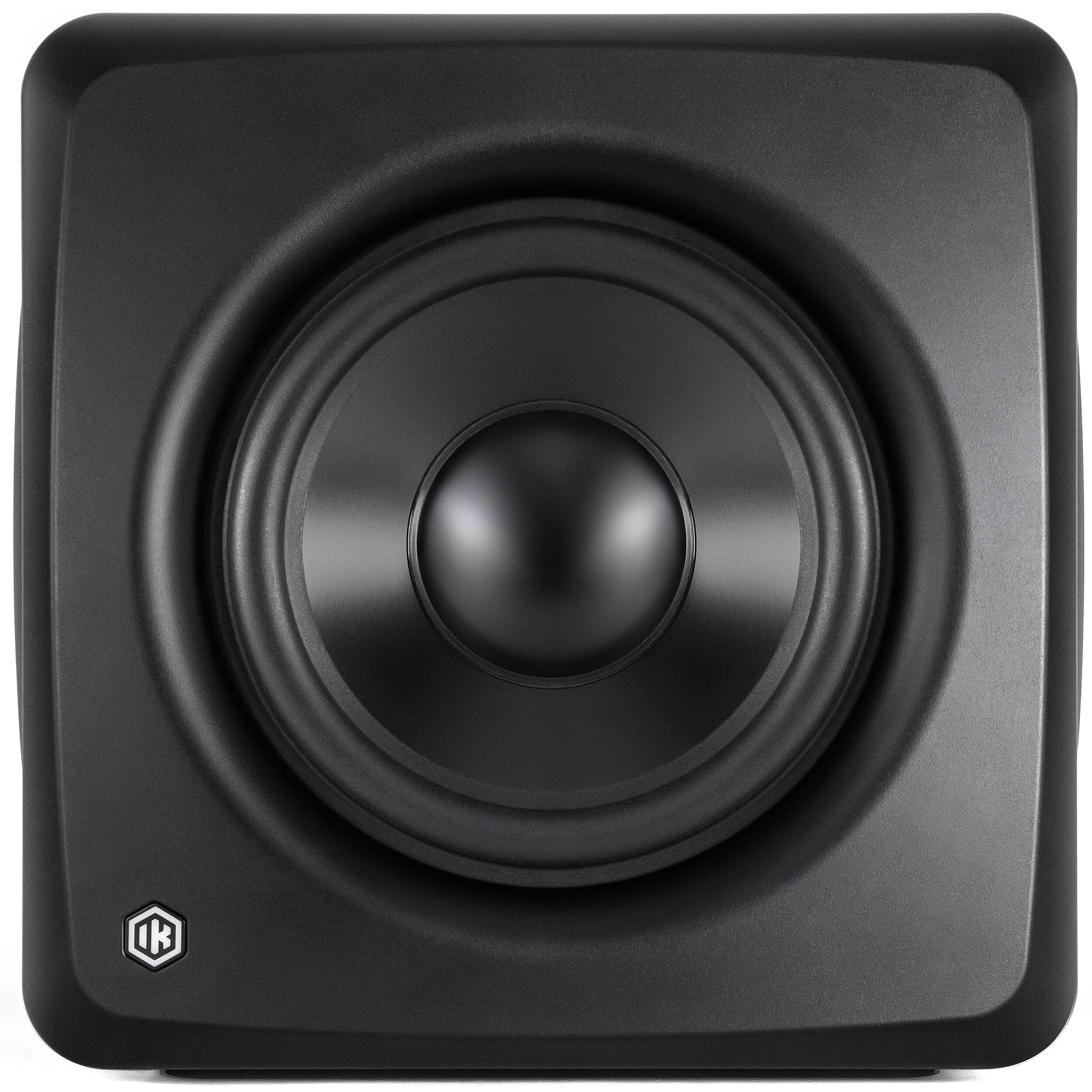 IK Multimedia iLoud Sub subwoofers, close up