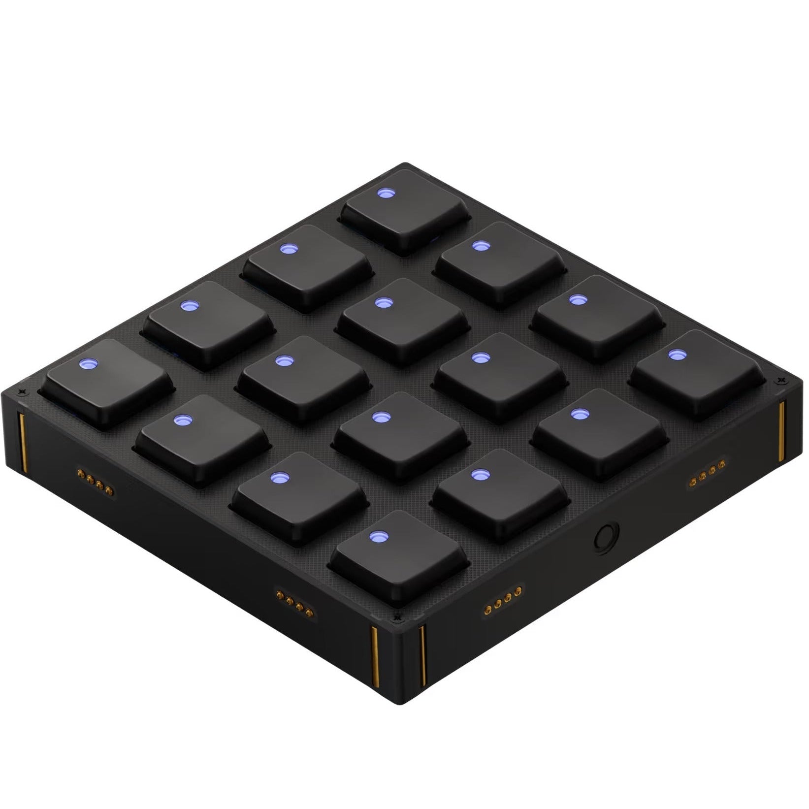 Intech Studio BU16 Mechanical Series 3 MIDI controller with colorful backlit keys and compact design.