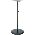K&M 26740 studio monitor stands, hero shot in black