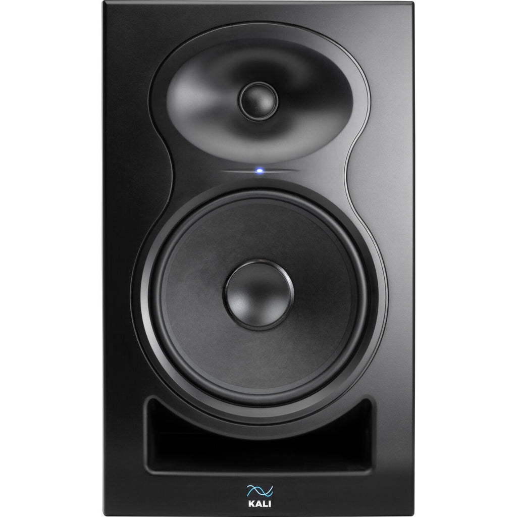 Kali Audio LP-8 V2 active nearfield monitors, in black, front view