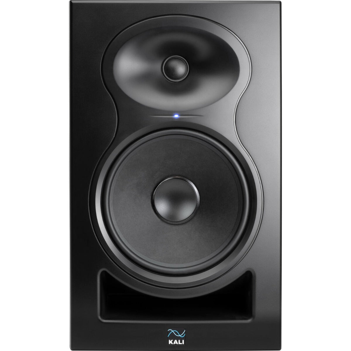 Kali Audio LP-8 V2 active nearfield monitors, in black, front view