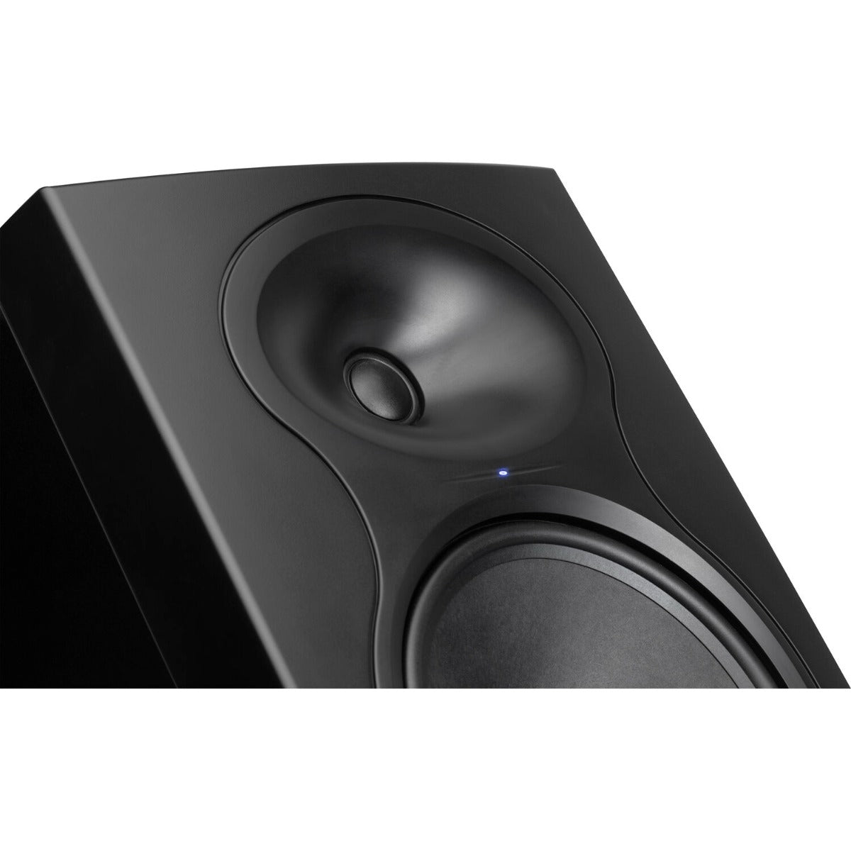 Kali Audio LP-8 V2 active nearfield monitors, in black, front view