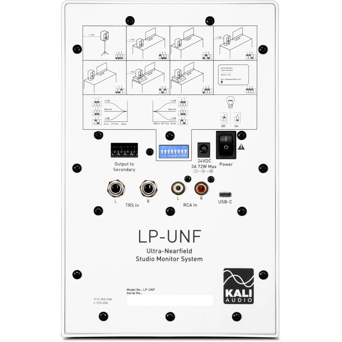Kali Audio LP-UNF active nearfield monitors, black alternate view 11