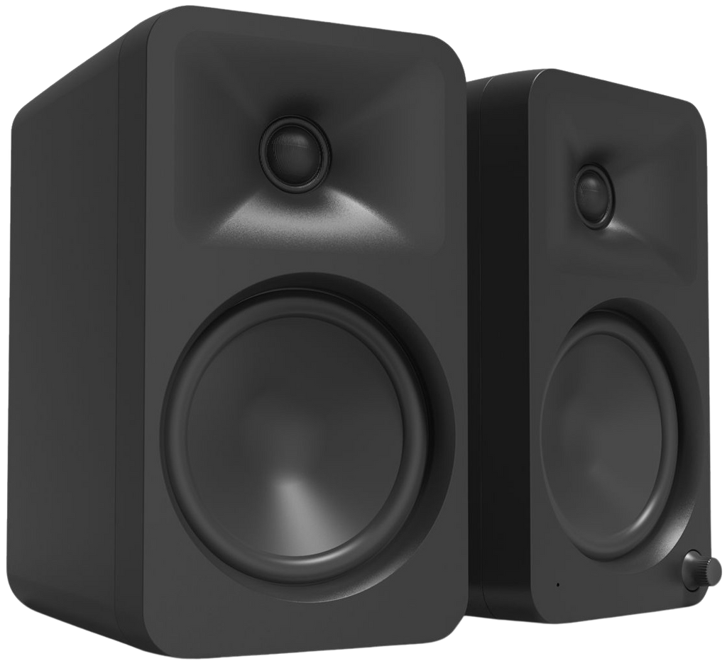 Kanto Audio Ora 4 desktop speakers, black front view