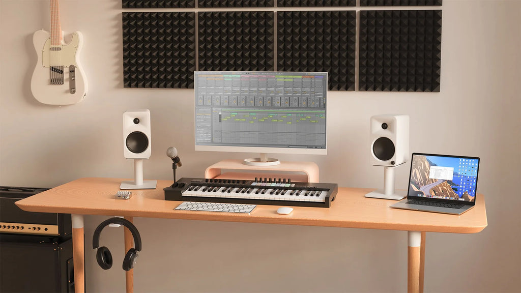Kanto Audio Ora 4 desktop speakers, white alternate view 15