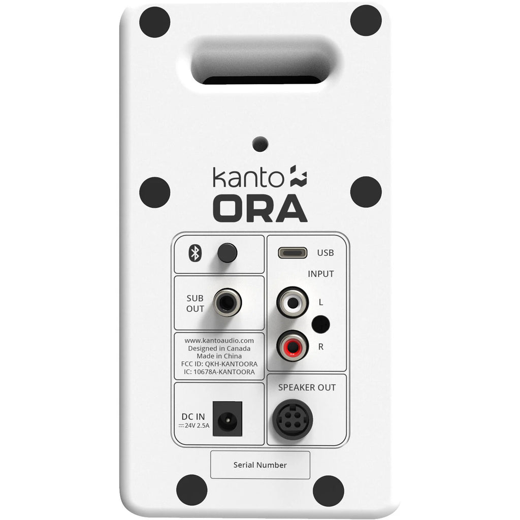 Kanto Audio Ora desktop speakers, in black