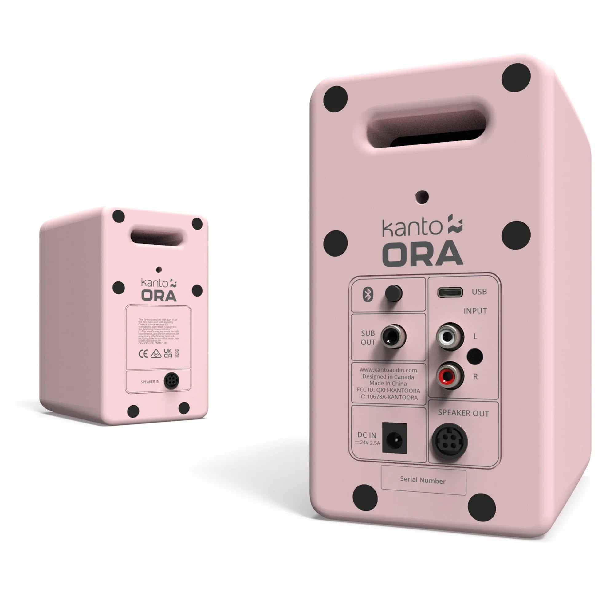 Kanto Audio Ora desktop speakers, in black