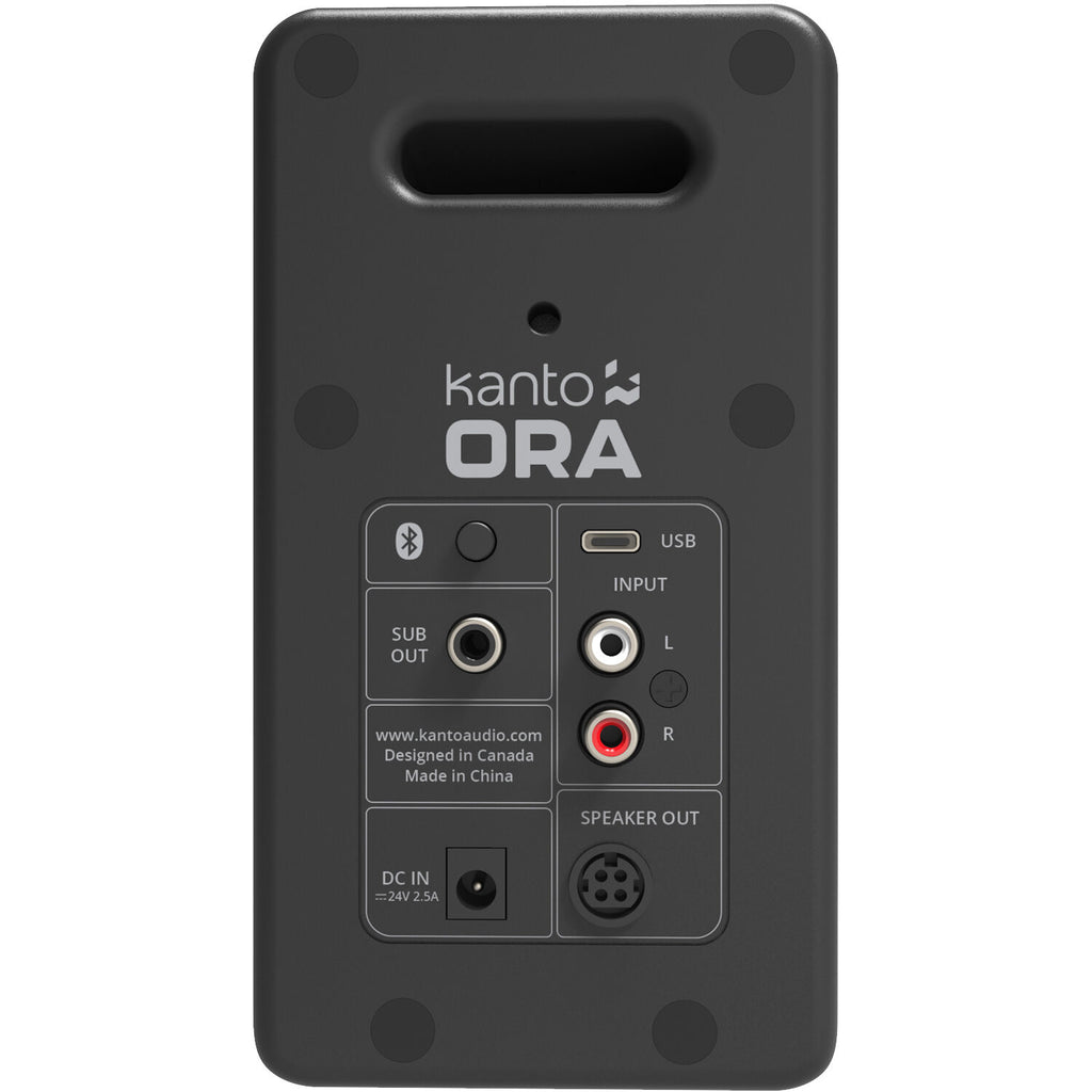 Kanto Audio Ora desktop speakers, in black