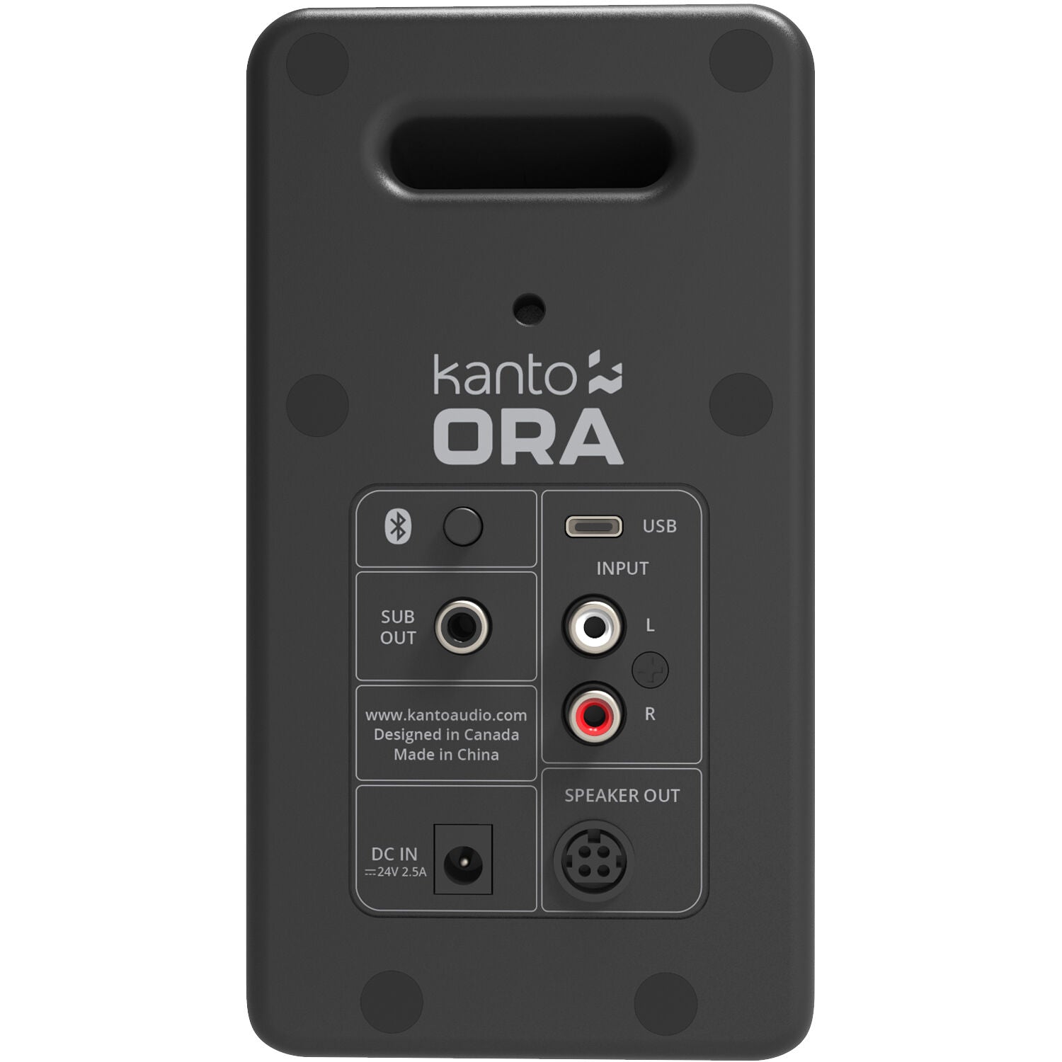 Kanto Audio Ora desktop speakers, in black