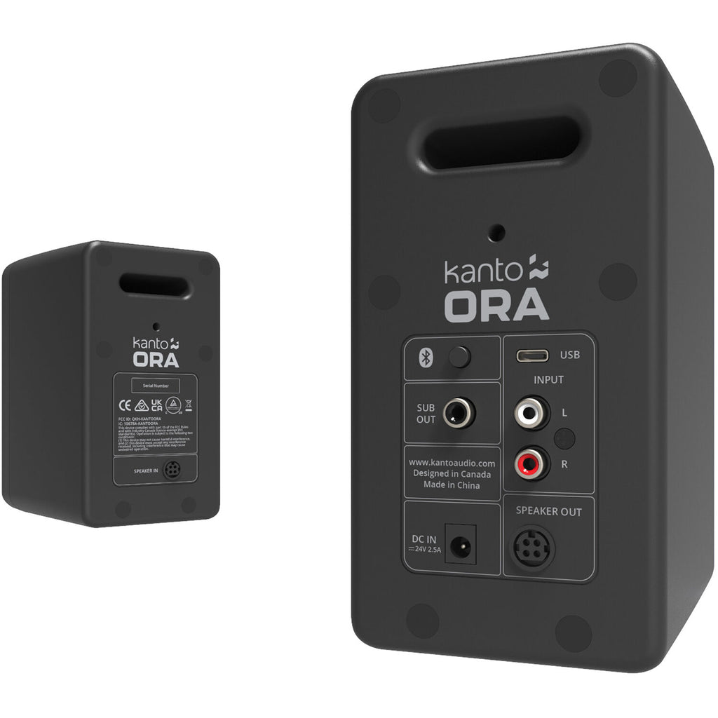 Kanto Audio Ora desktop speakers, in black