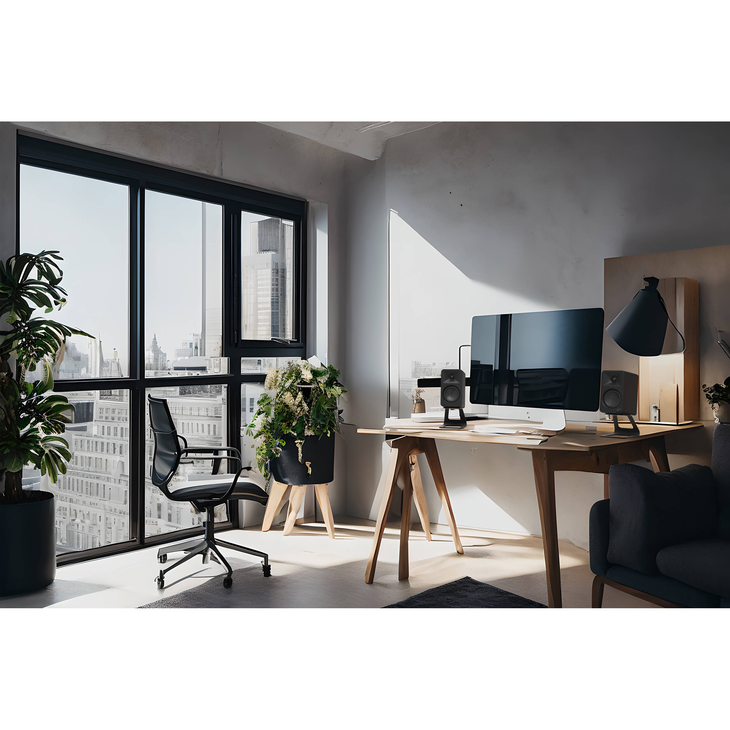 Kanto Audio Ora desktop speakers, in black
