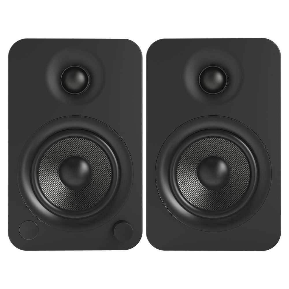 Kanto Audio YU4, wireless speakers, angle, matte black