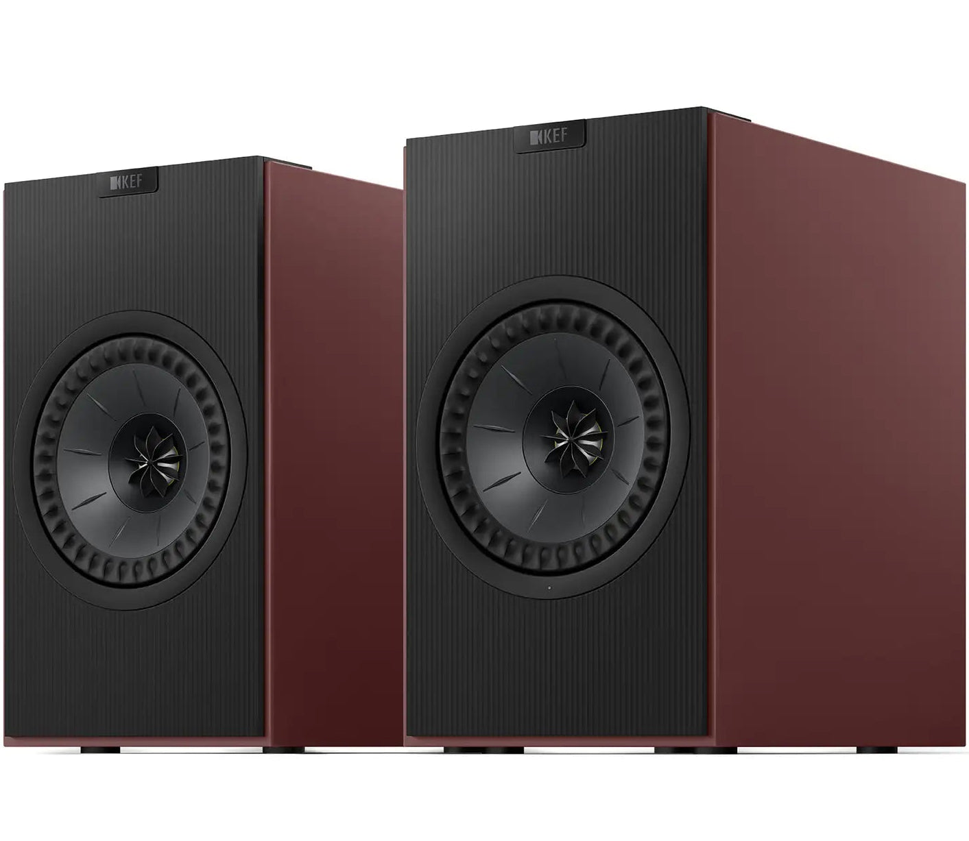 KEF Coda W active bookshelf speakers, detail view.