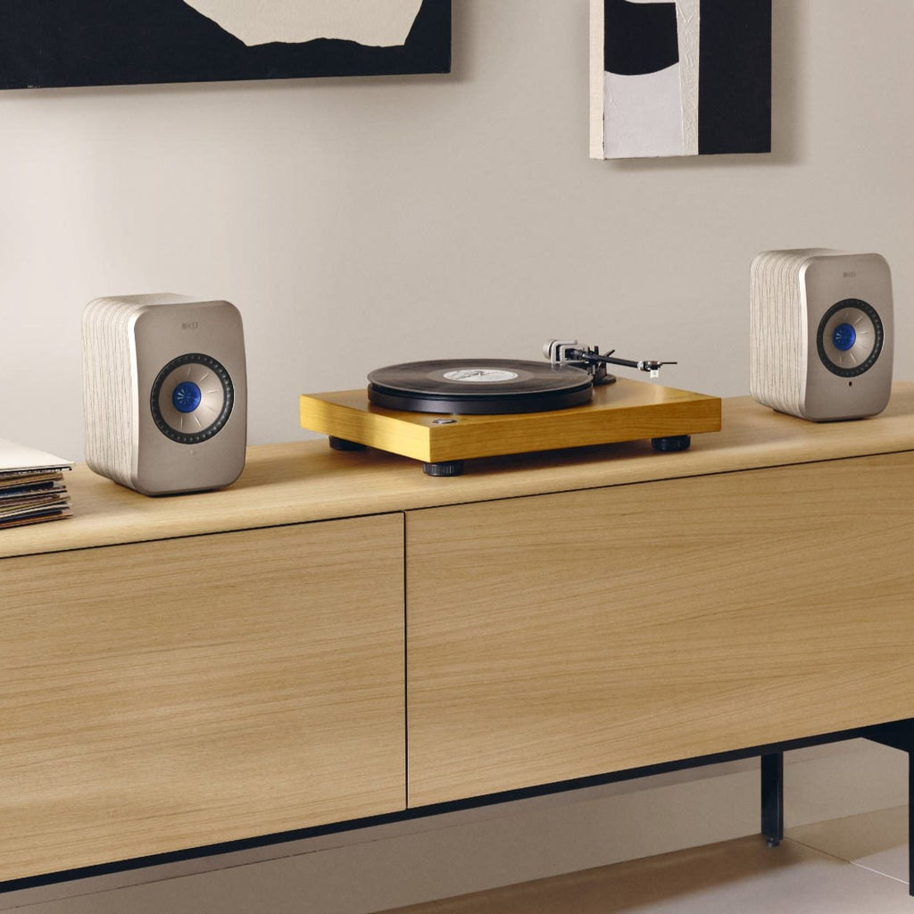 KEF LSX II wireless bookshelf speakers, Soundwave by Terence Conran edition