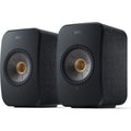 KEF LSX II, active bookshelf speakers, carbon black