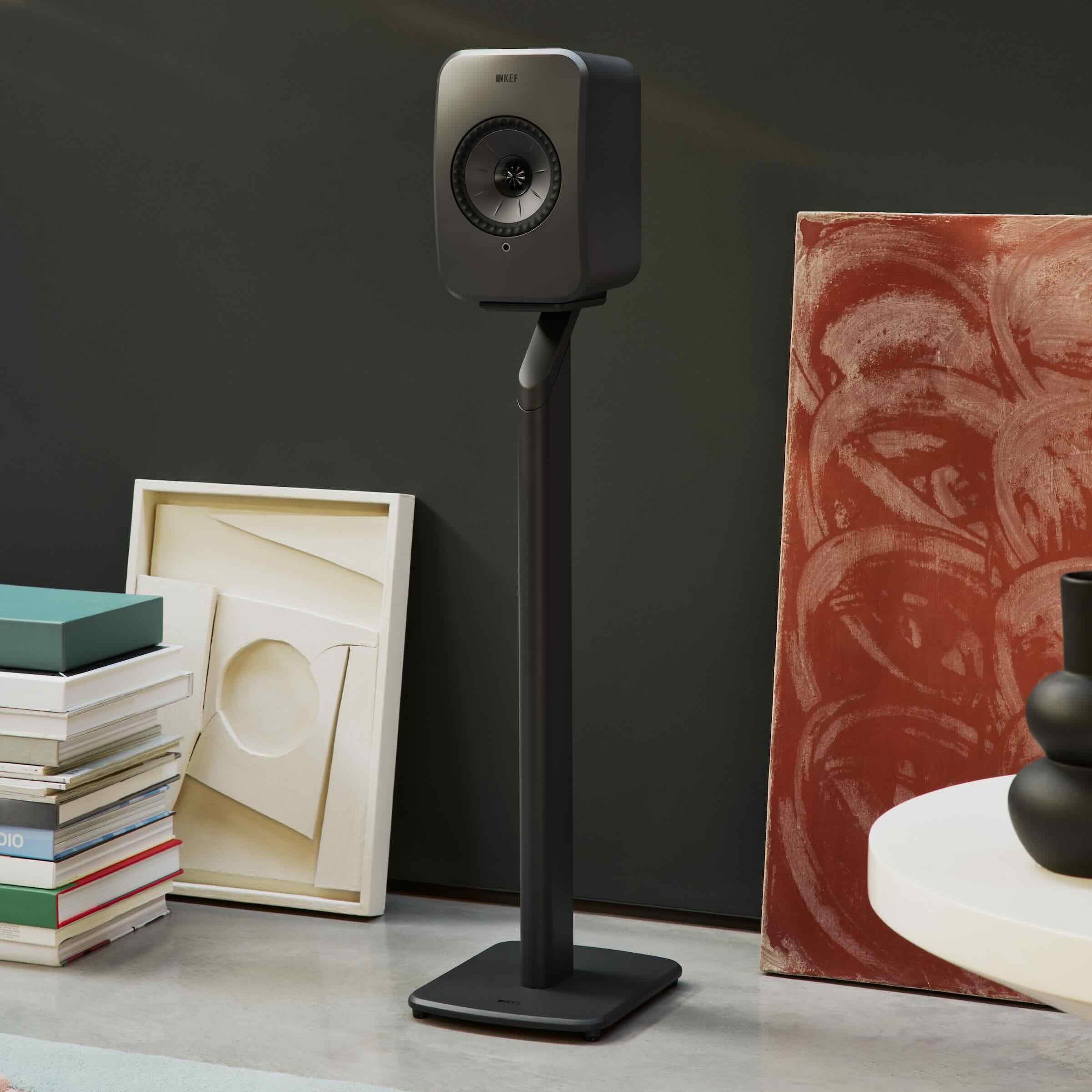 KEF LSX II LT active wireless bookshelf speakers, graphite