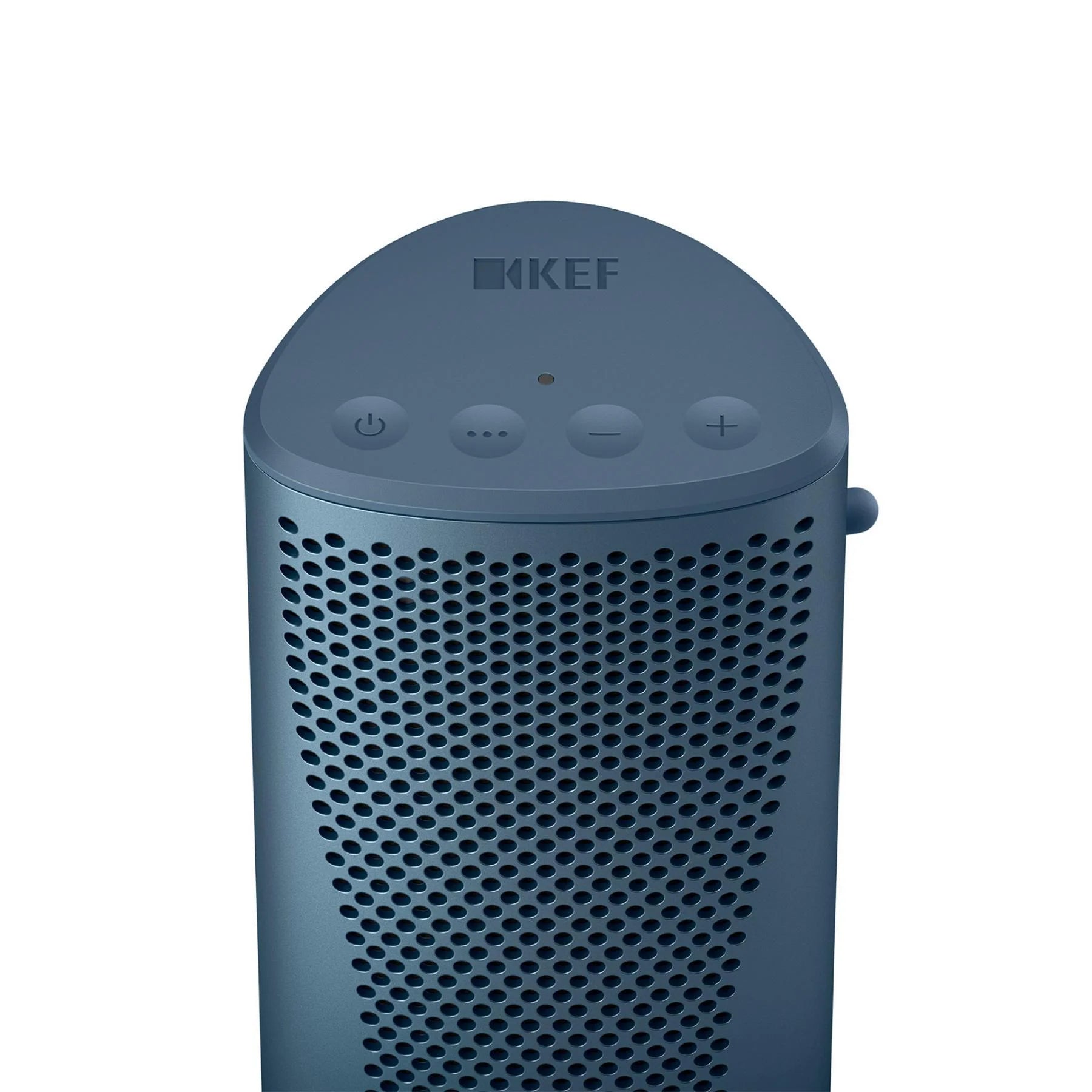 KEF Muo portable speakers, blue top view 2