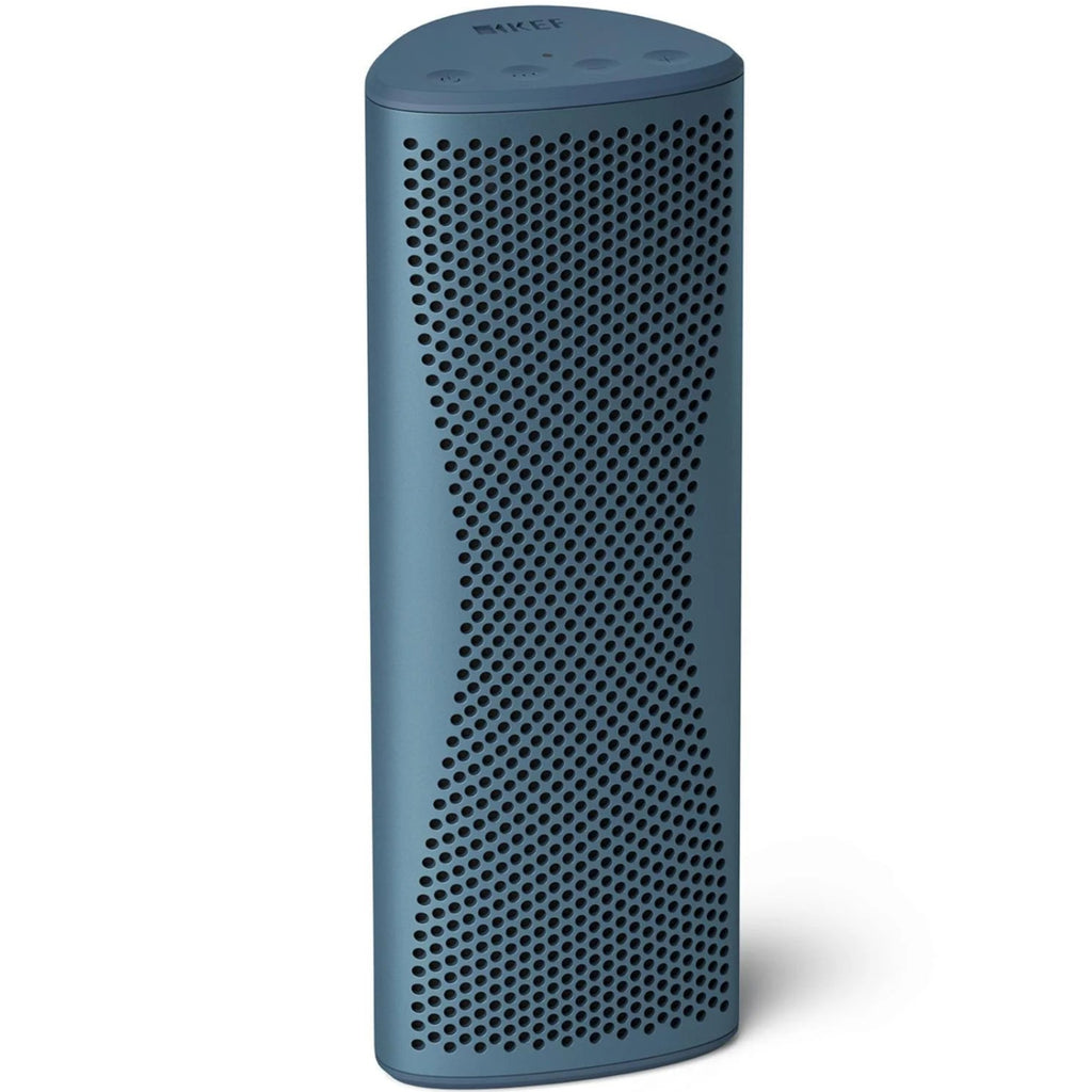 KEF Muo portable speakers, blue top view