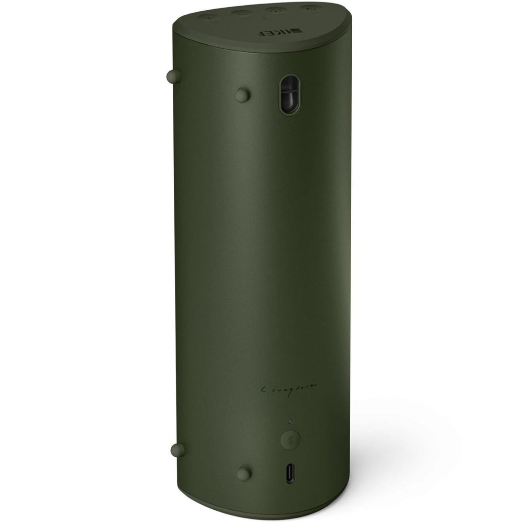 KEF Muo portable speakers, green back view
