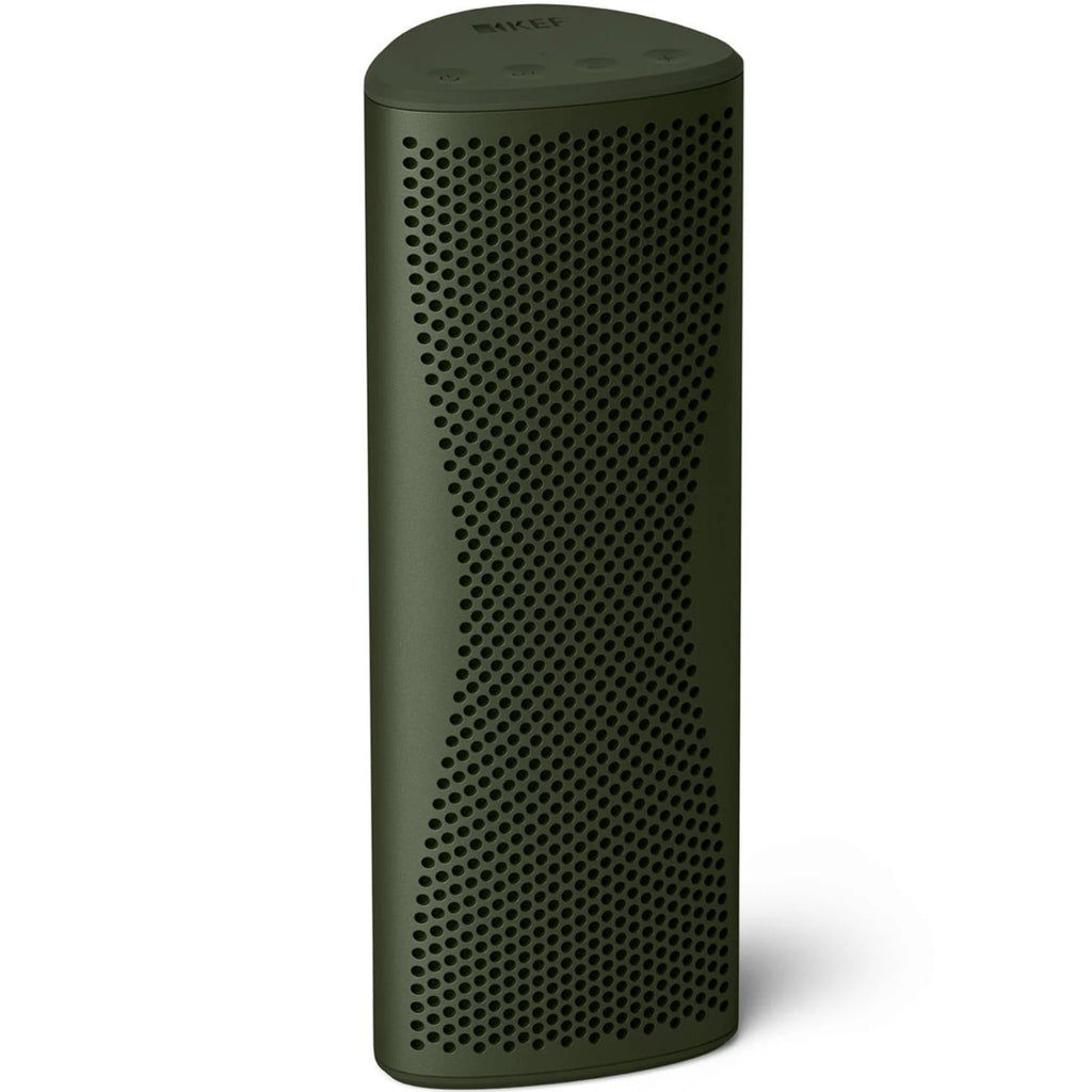 KEF Muo portable speakers, green front view