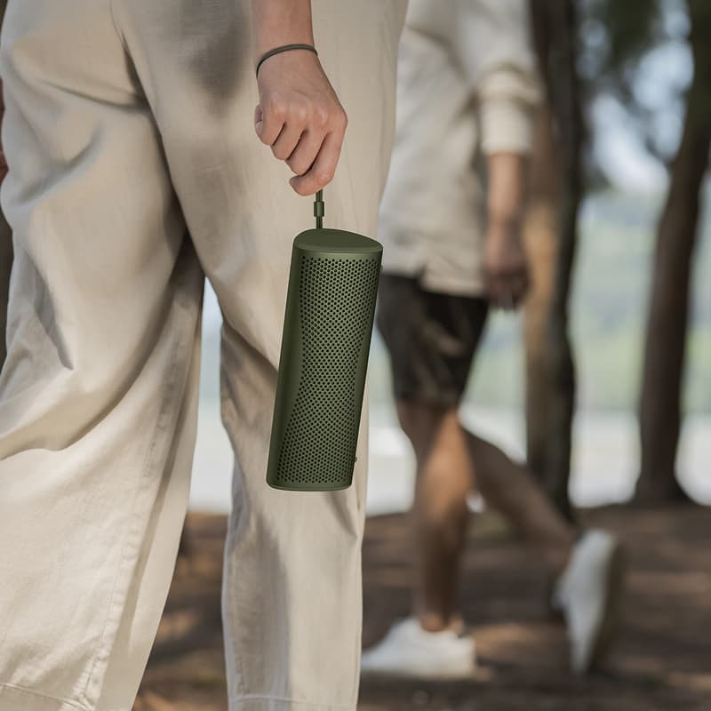 KEF Muo portable speakers, lifestyle shot 2
