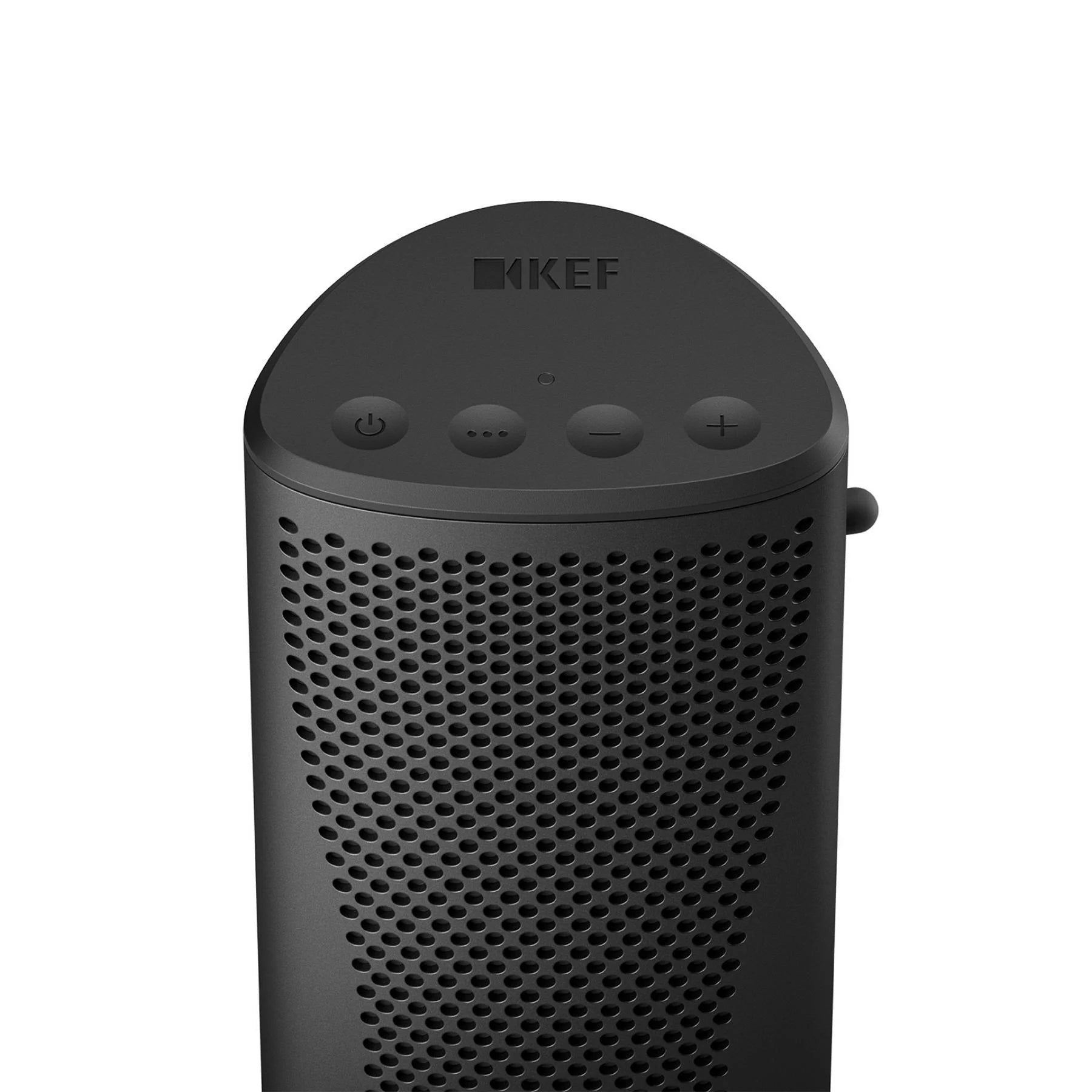 KEF Muo portable speakers, midnight top view